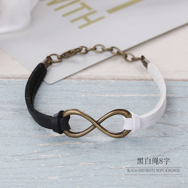 Женский плетеный браслет Infinity Braid Корейский Бархатный ручной работы 6 цветов