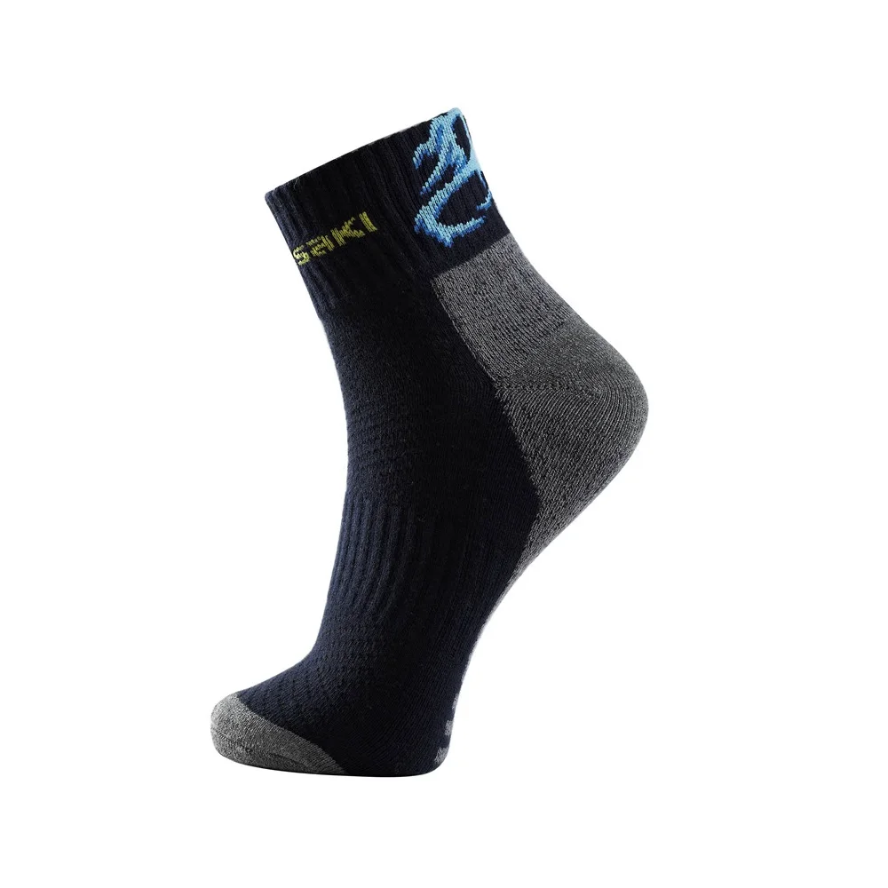 KAWASAKI брендовые хлопковые спортивные носки для мужчин, для бега, велоспорта, баскетбола, фитнеса, дышащие, предотвращают запах ног - Цвет: KW6113 Black
