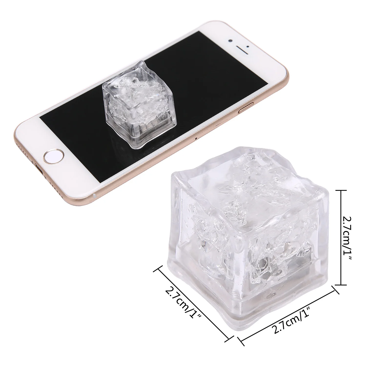 Aliexpress Buy 12pcs Ice Cube Lights Waterproof LED Flash Aliexpress Buy 12pcs Ice Cube Lights Waterproof LED Flash Light Drink Cup Decorative Water Sensor Inductively Multicolor ice cubes Button Cell from