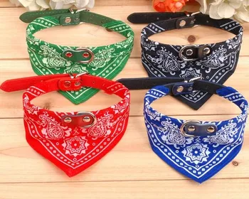 

300Pcs/lot Free Shipping Hot New Small Adjustable Pet Dog Cat Bandana Scarf Collar Neckerchief