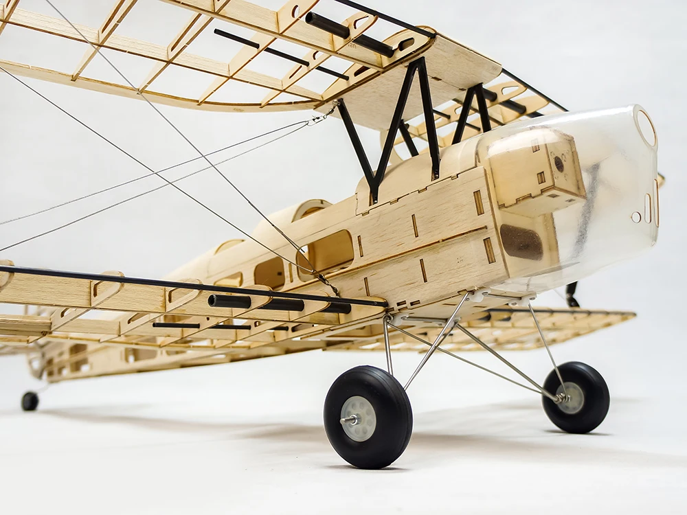 Новинка радиоуправляемый самолет De Havilland DH82a Mini Tiger Moth 980 мм разлетная Лазерная