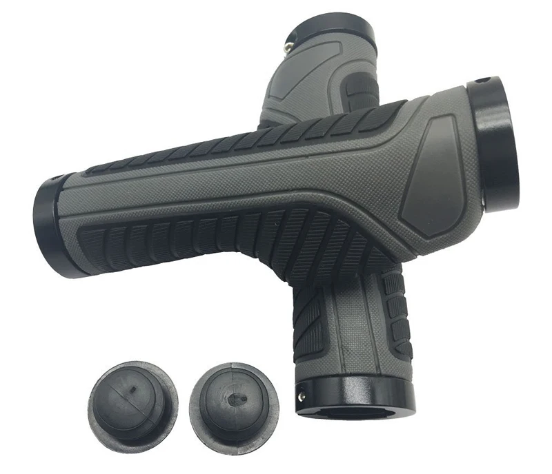 Ergonomic MTB Mountain Bike Handlebar Rubber Bar End Grips Cycling Lock-On