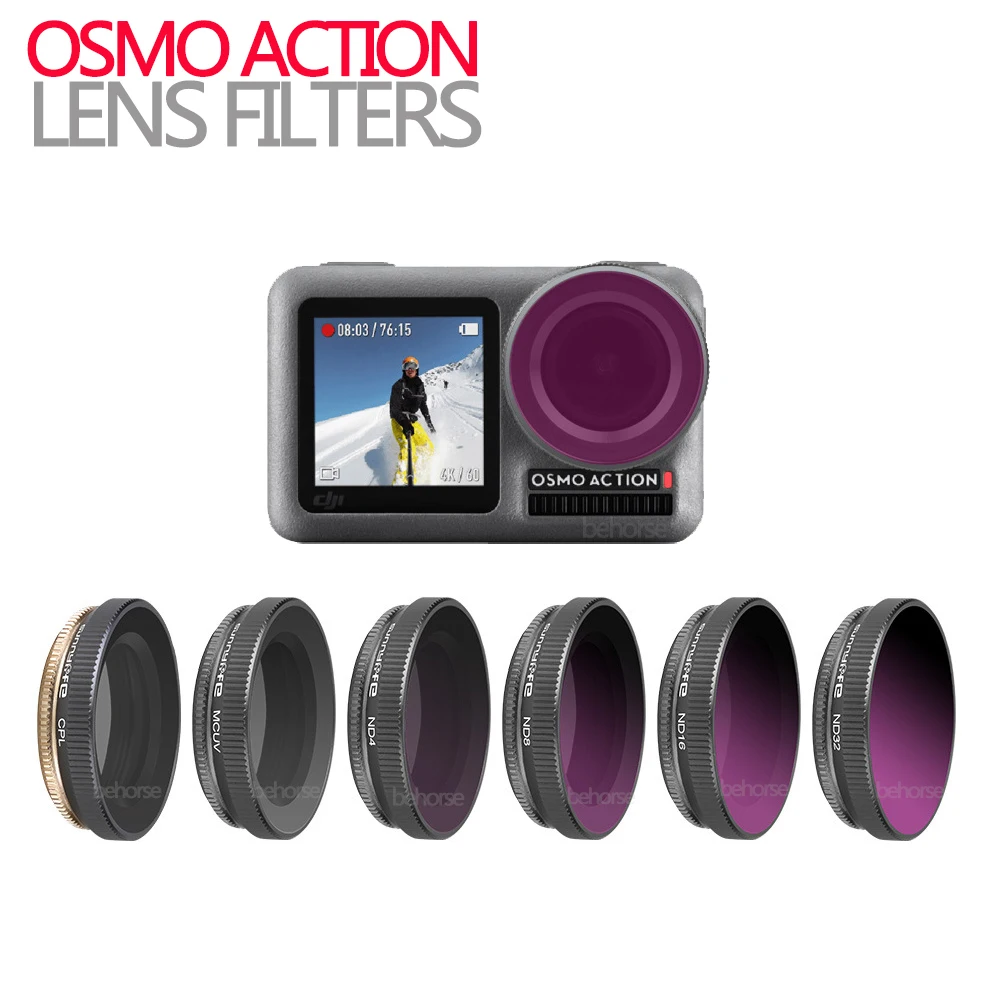 

OSMO ACTION Camera Adjustable Diving Lens Filter UV CPL ND4/8/16/32 ND4/8/16/32-PL for DJI Action Camera Accessories