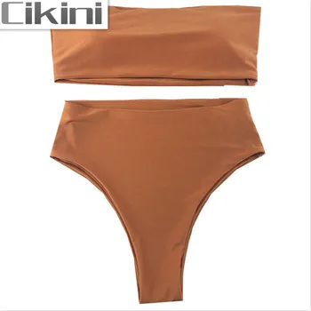 Conjunto De Bikini con realce para dama, traje De baño De dos piezas con realce, cintura baja, estilo brasileño, 2021