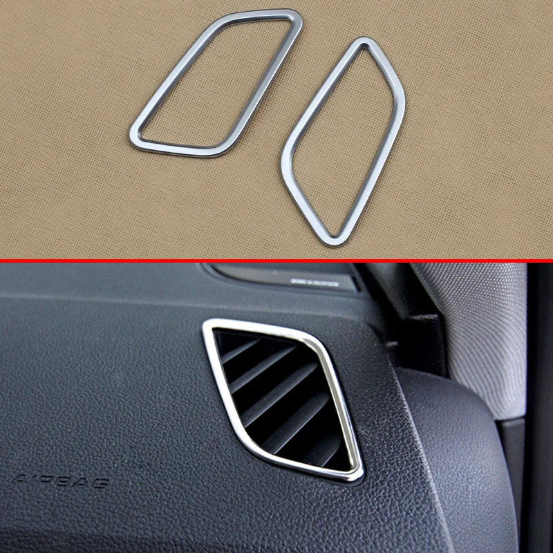 

Dashboard Air Vent Cover For Audi A4 A5 B9 F5 LHD Sedan Avant Allroad Sportback Coupe Cabri Matte Chrome Interior Airvent Trims