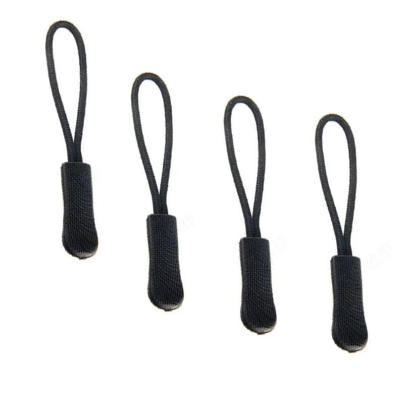 5 шт./упак. смешивания цвет шнур молния тянуть ремешок для телефона черный для DIY аксессуары одежды - Цвет: Black