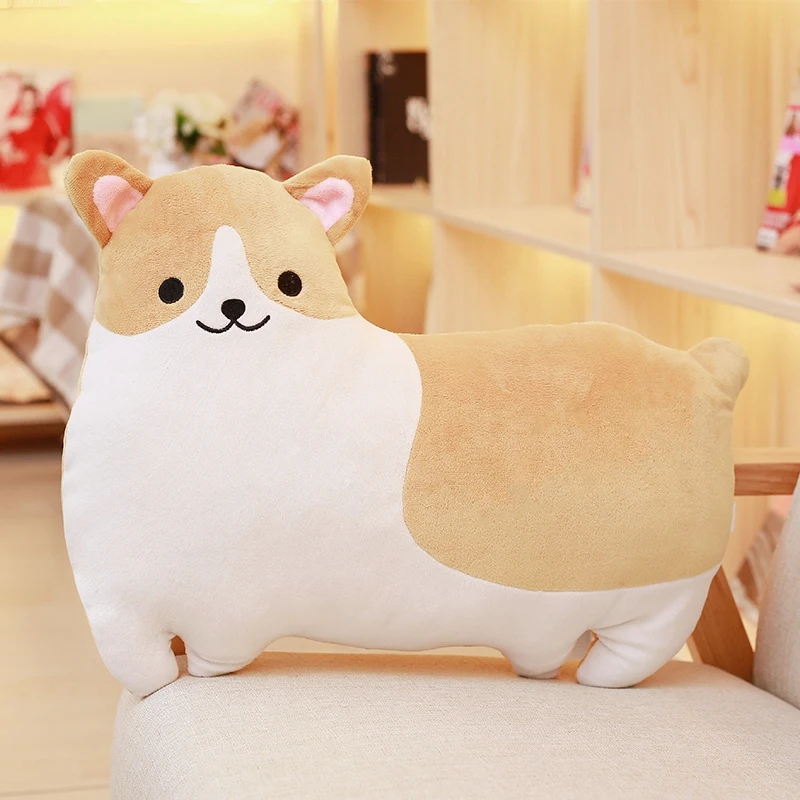 

1pc soft Plush Corgi Pillow Soft Toy Peluche Corgi Dog Stuffed Puppy Cushion Plushie Doll for Baby Kids Gifts