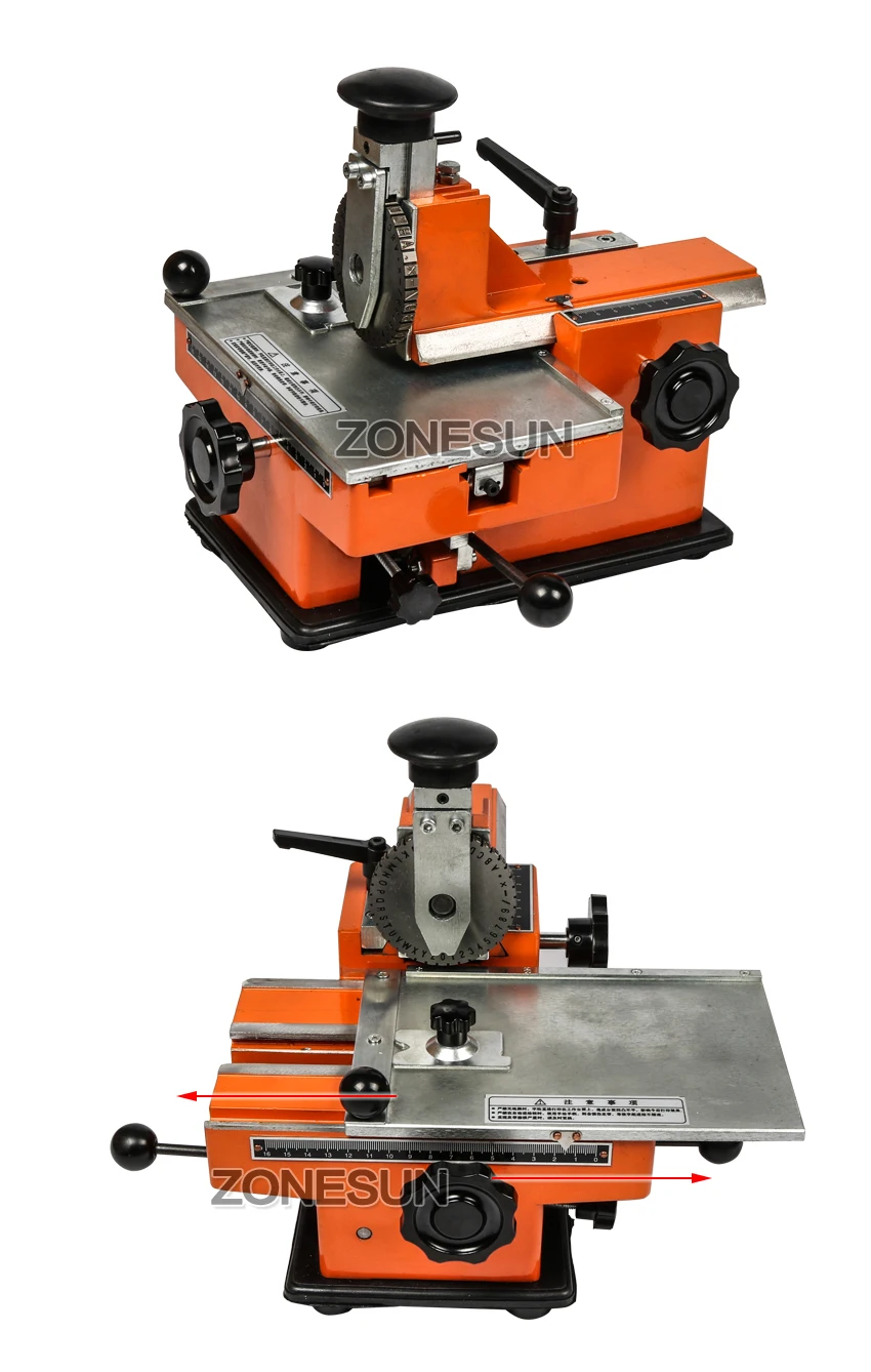 ZONESUN Metal Nameplate Embossing Machine