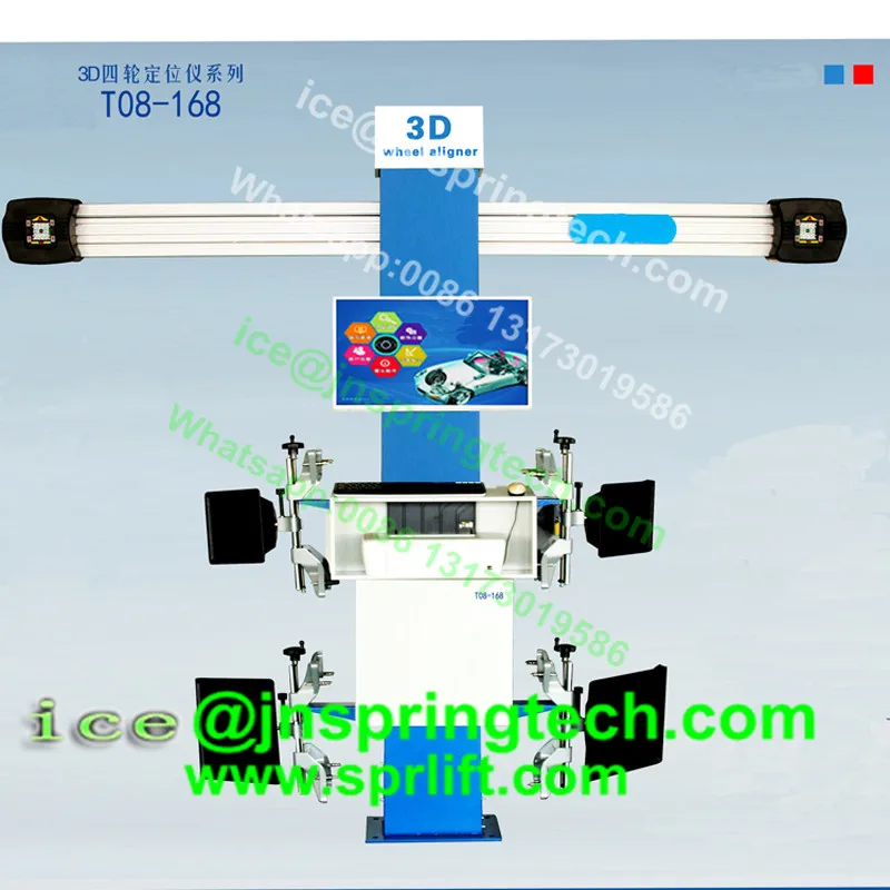 

3D four-wheel alignerment machine use for vehicle positioning