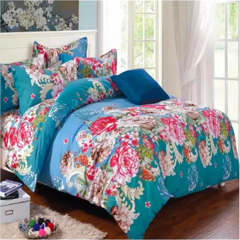

new style Flower pattern bedding High quality 4pcs 1pcs quilt cover/1pcs bed sheet/2pcs pillowcase free shipping