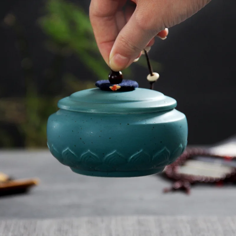 Керамические контейнеры для чая метеоритная глазурь небольшой запечатанный банки чайные украшения Прекрасные 8 видов для китайского кунг-фу чайная посуда контейнер для чая