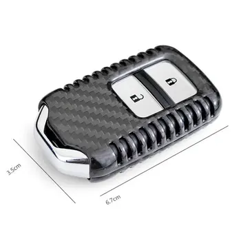 

Carbon Fiber Colors Car Remote Flip Key Fob Holder Skin Shell Case For CRV Civic City Spirior Fit Vezel Elysion XRV Car Styling