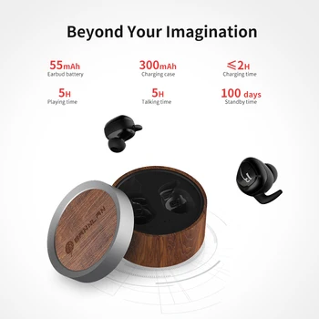 

Wireless BT Earbud Mini Earphone Sports Black Earphone Compact and Comfortable HD Sound