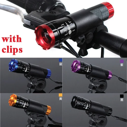 5W CREEQ5 LED 2000x Aluminum Waterproof AAA/18650 Battery with Holder