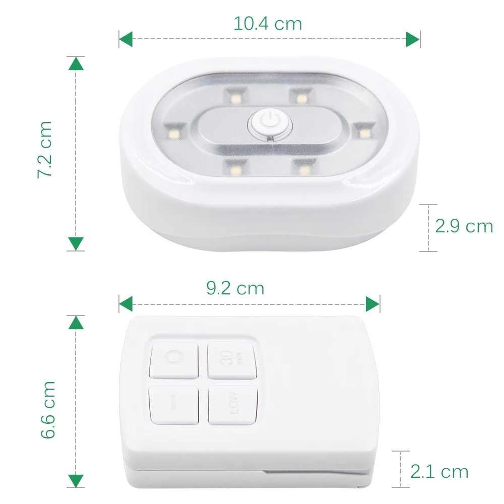 Светодиодный светильник с дистанционным управлением и регулируемой яркостью-беспроводной светодиодный ночник на батарейках-Регулируемое направление освещения