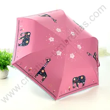 3 шт./партия) Цвет опционально три раза 210 T pongee 4 раза черное покрытие УФ-защита сплав стекловолокна слон и олень vparasol