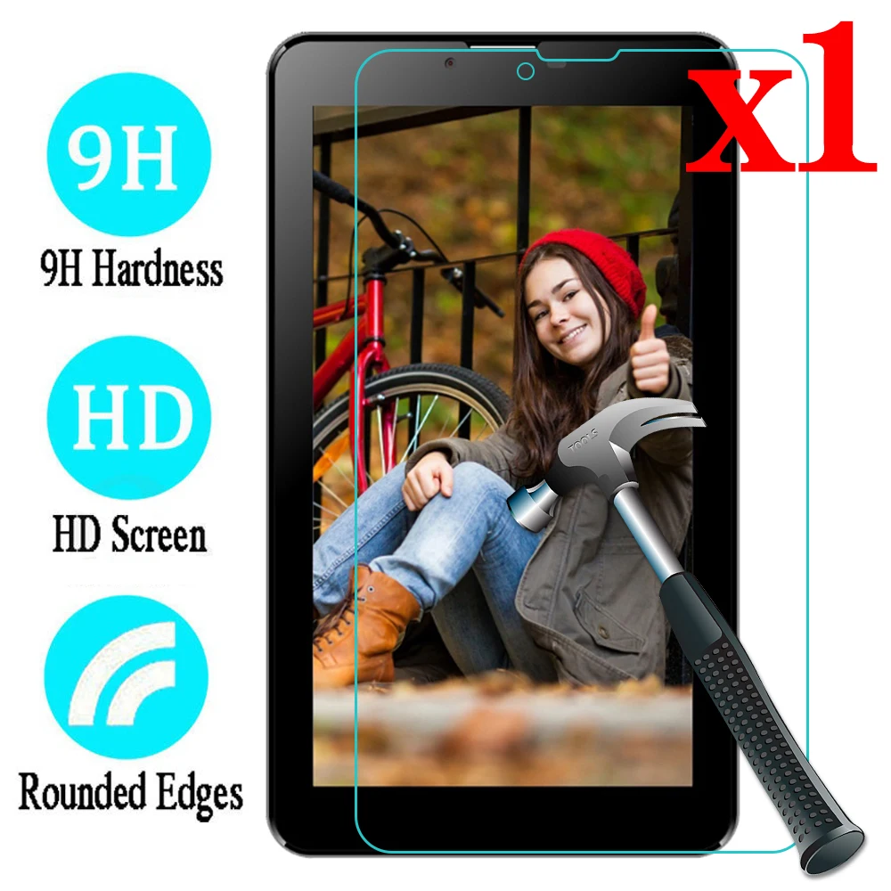

A+7" Premium Tempered Glass Screen Protector Film For Oysters T72HM 3G T7V T72V 3G/Oysters T72HRI 3G Tablet
