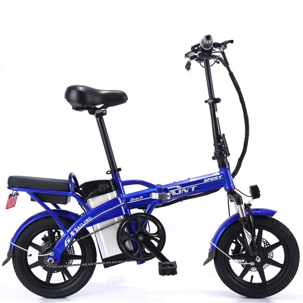 Excellent 14 inch foldable mountain bike lithium electric 48v 8A 250w high speed brushless motor adult electric bicycle 1 Excellent 14 inch foldable mountain bike lithium electric 48v 8A 250w high speed brushless motor adult electric bicycle 1