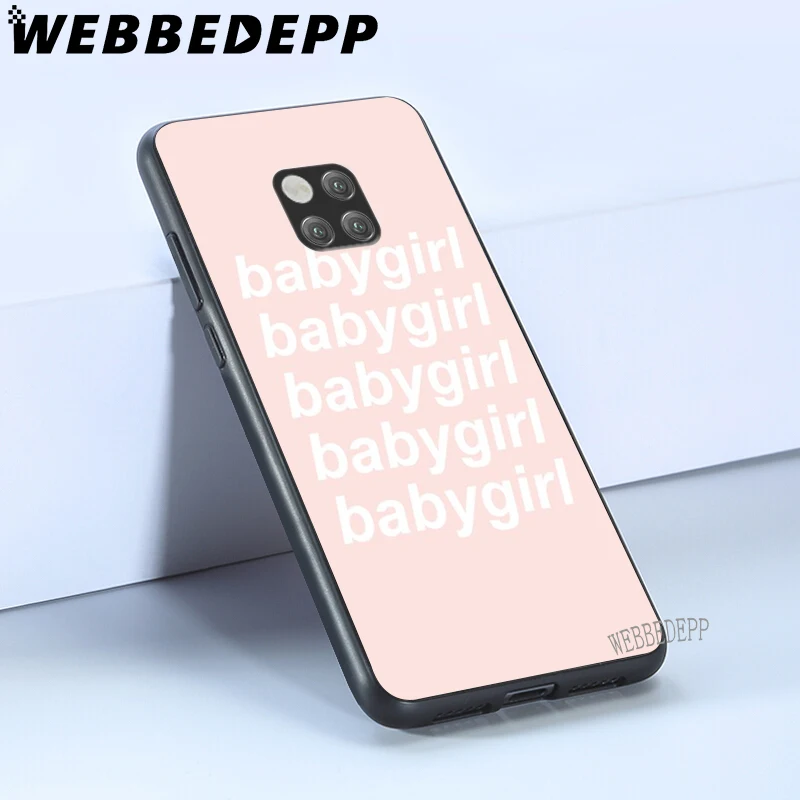 WEBBEDEPP BABYGIRL цитаты Мягкий ТПУ чехол для Huawei P8 P9 P10 P20 P30 Lite Pro P Smart 2019 WEBBEDEPP BABYGIRL цитаты Мягкий ТПУ чехол для Huawei P8 P9 P10 P20 P30 Lite Pro P Smart 2019