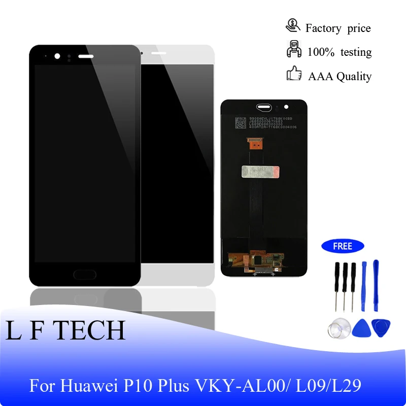 

For 5.5" Huawei P10 Plus LCD Display and Touch Screen Panel Digitizer Assembly with Frame VKY L09 L29 Screen