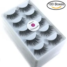 Горячая 100 кор./лот 5 пар ресниц 3d норки грязный 15 мм лента накладных ресниц линий толстые wispiy Поддельные ресницы «maquiagem» A12