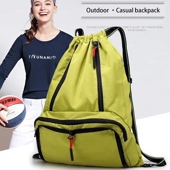 

Backpack Bundle Drawstring Polyester Oxford Cloth Backpack Lightweight Simple Foldable Travel Youth Student Backpack