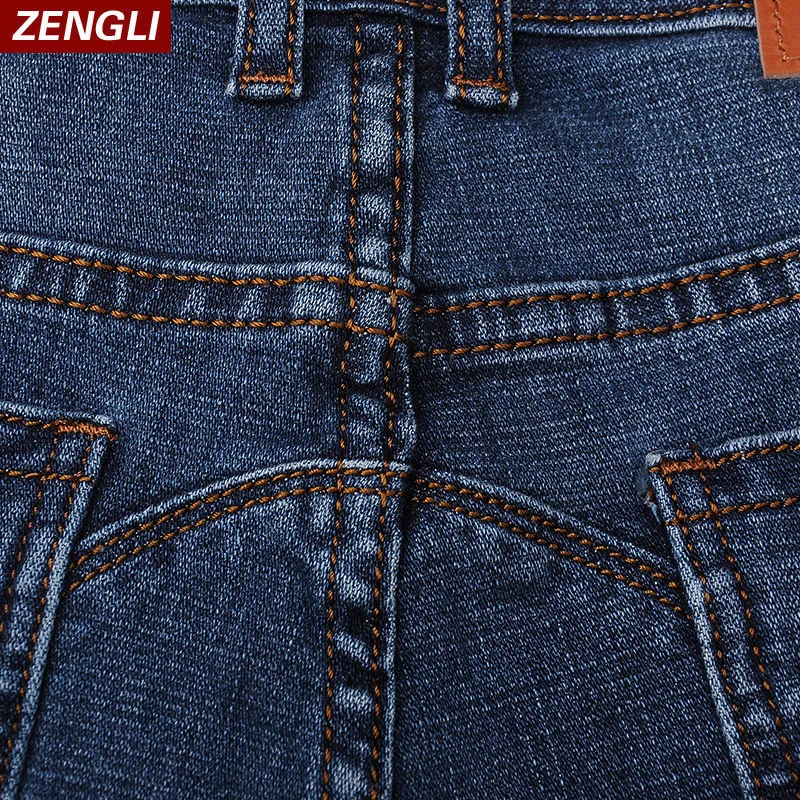 ZENGLI Blue Jeans Men New Straight Casual Jeans Men's Loose Elasticity Splice Cowboy Denim Trousers Man Jeans Plus Size 46 48 ZENGLI Blue Jeans Men New Straight Casual Jeans Men's Loose Elasticity Splice Cowboy Denim Trousers Man Jeans Plus Size 46 48