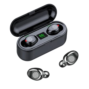 

TWS Bluetooth 5.0 Earbuds True Wireless Stereo Headphones 8D Stereo Waterproof inEar Wireless Charging Case Built-in Mic Headset