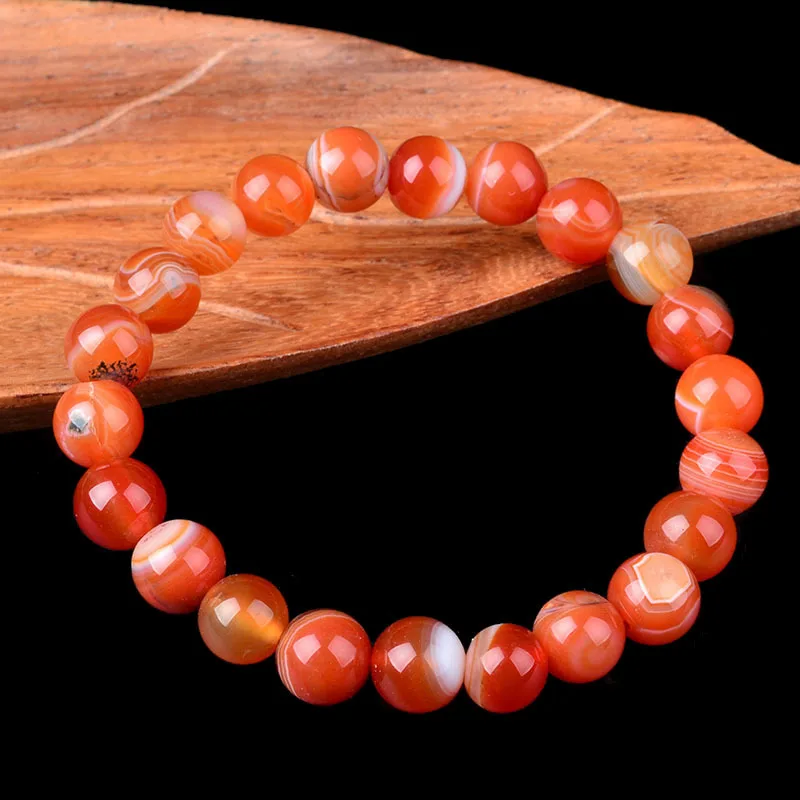 

BEAUCHAMP Fashion Stretch Bracelet Agat Rhodochrosite Gem Natural Stone Jewelry Crystal Beads Elastic Cords Pulseras Quartz