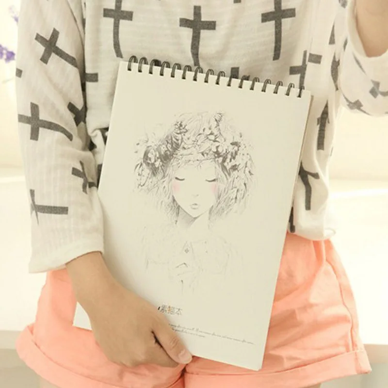 High Quality Professional Watercolor Sketch Paper 50 Sheets Hand Painted Water-soluble Book Creative Office School Art Supplies