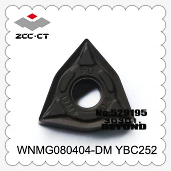 

ZCC Insert WNMG080404-DM YBC252 WNMG 080404 10pcs Original Lathe Tools for MWLNR WWLNR Carbide Inserts Turning Tool CNC Cutter