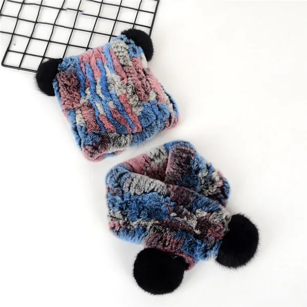 Fashion New Knitted Children Hat Scarf Two Piece Set Boys And Girls Hat Ball Hair Accessories For Children Warm Set - Цвет: 05