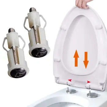 

Toilet Seat Hinges Screws WC Hole Fixing Easy Installation 2 Pack