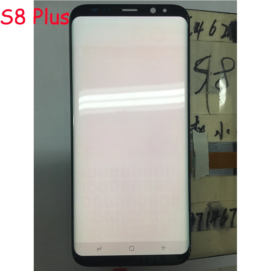 Дисплей для S8 lcd+ сменная рамка для SAMSUNG Galaxy S8 G950 G950F дисплей S8 Plus G955 G955F сенсорный экран Красный горящий-тень