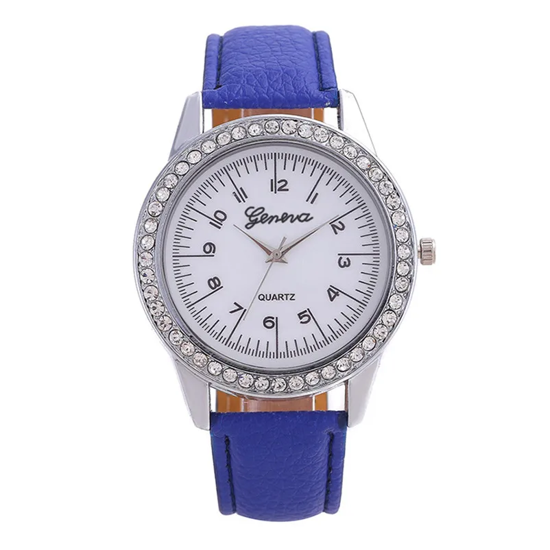 Montre Femme Топ Бренд роскошные женские часы кожаный ремешок аналоговые кварцевые