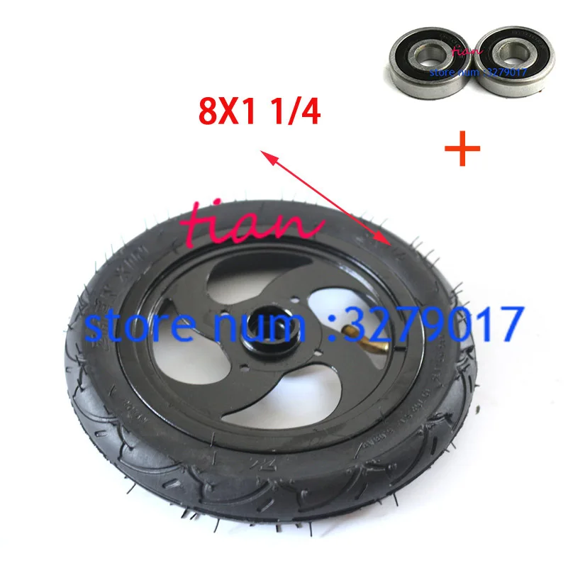 8x1 1/4 пневматическое колесо внутренняя труба " внешнее колесо шины 8x1. 25 надувные шины