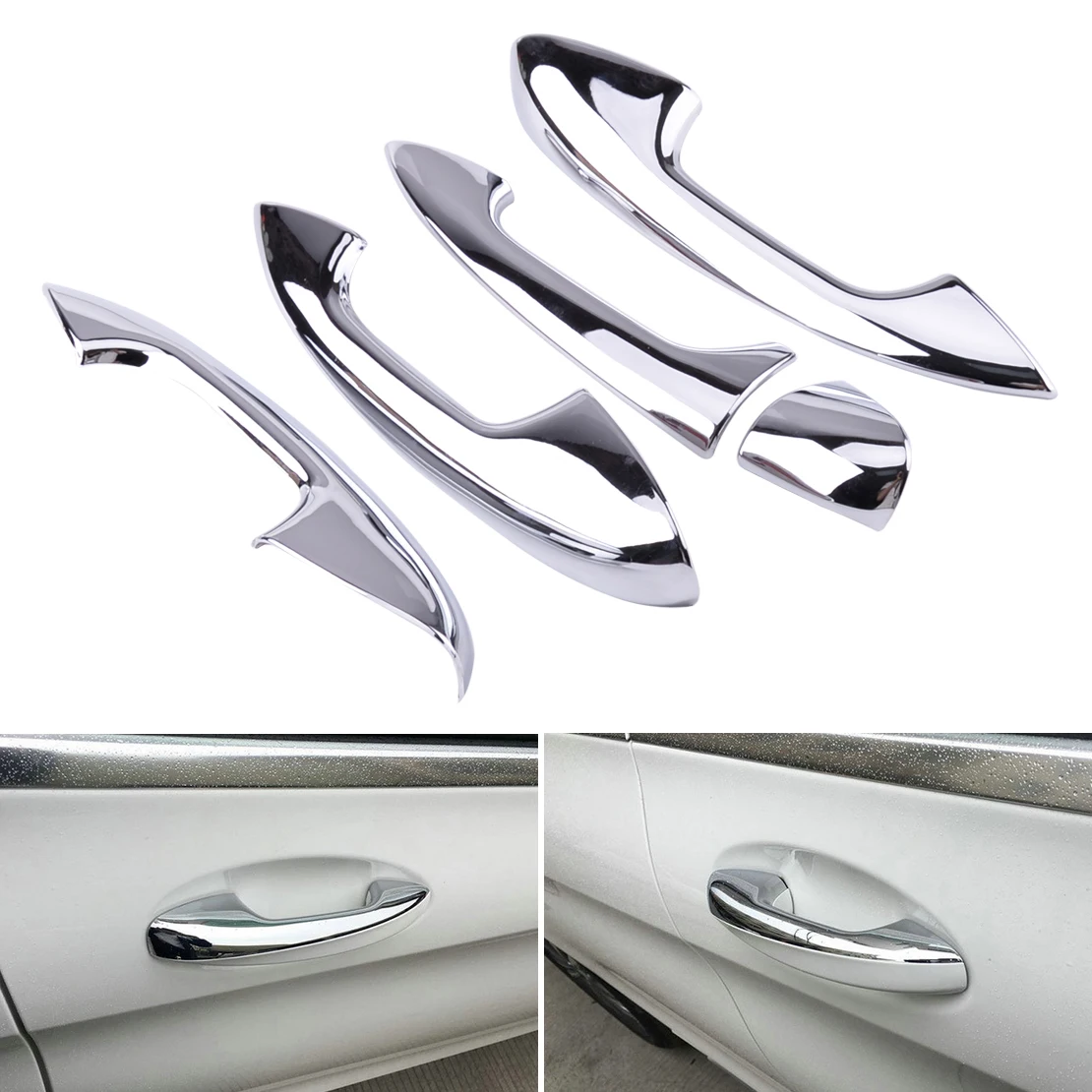 

Car Outer Side Door Handle Cover Protector Trim Fit for Mercedes C E GLC GLE Coupe X253 C253 C292 2017 Car styling