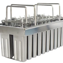 20 шт из нержавеющей стали леденец форма Тип 3(стиль 3, плоская головка двойной слот, 85 мл, для формования мороженого