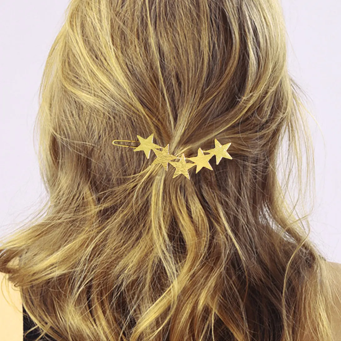 1Pc Charming Fashion Alloy Stars Barrettes Women Vintage Hair Clips
