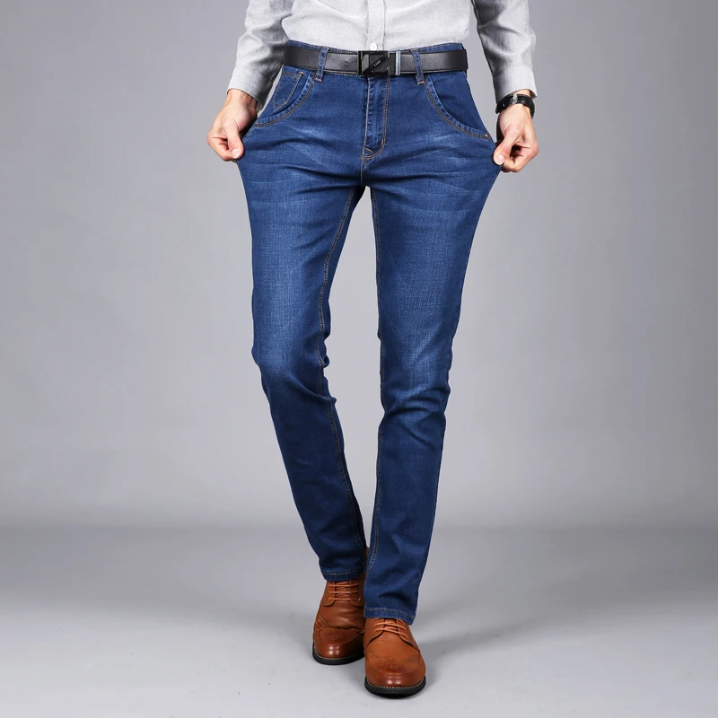 Бренд Sulee, новинка, джинсы на лето и весну, Мужская брендовая одежда, джинсовые джинсы, Мужские качественные Стрейчевые штаны, мужские джинсы