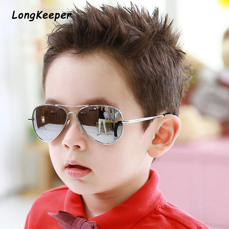 Kids Sunglasses Girls Piolt Style Children Sun Glasses For Boy Mirror Glasses Retor Metal Frame UV400 Sun Protection Oculos de