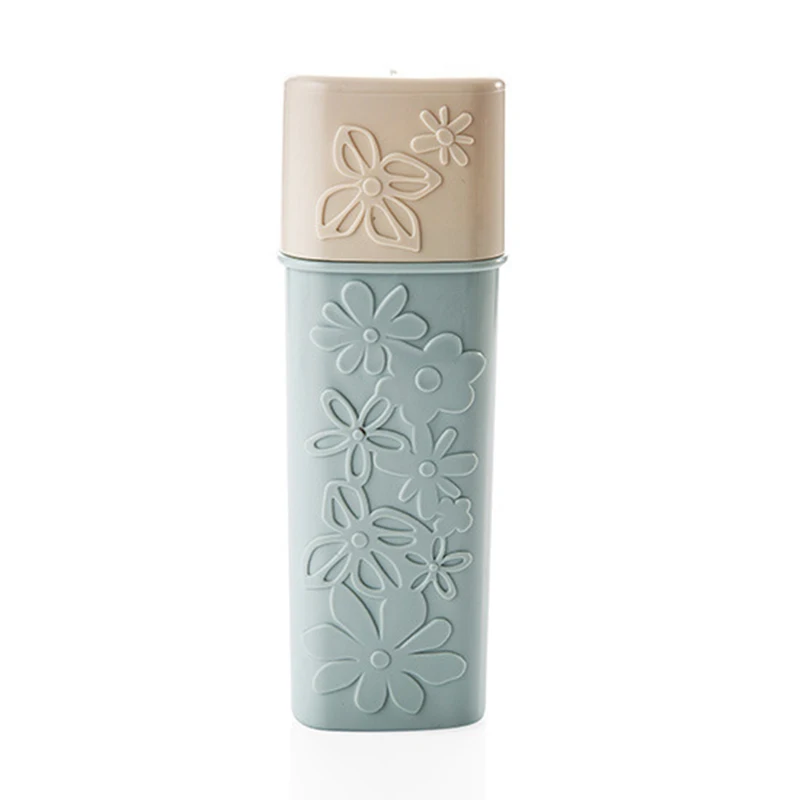 Travel Toothbrush Box Toothpaste Holder Flower Carved Washing Cup Toothbrush Cartridge Protector Sleeve Box Bathroom Products
