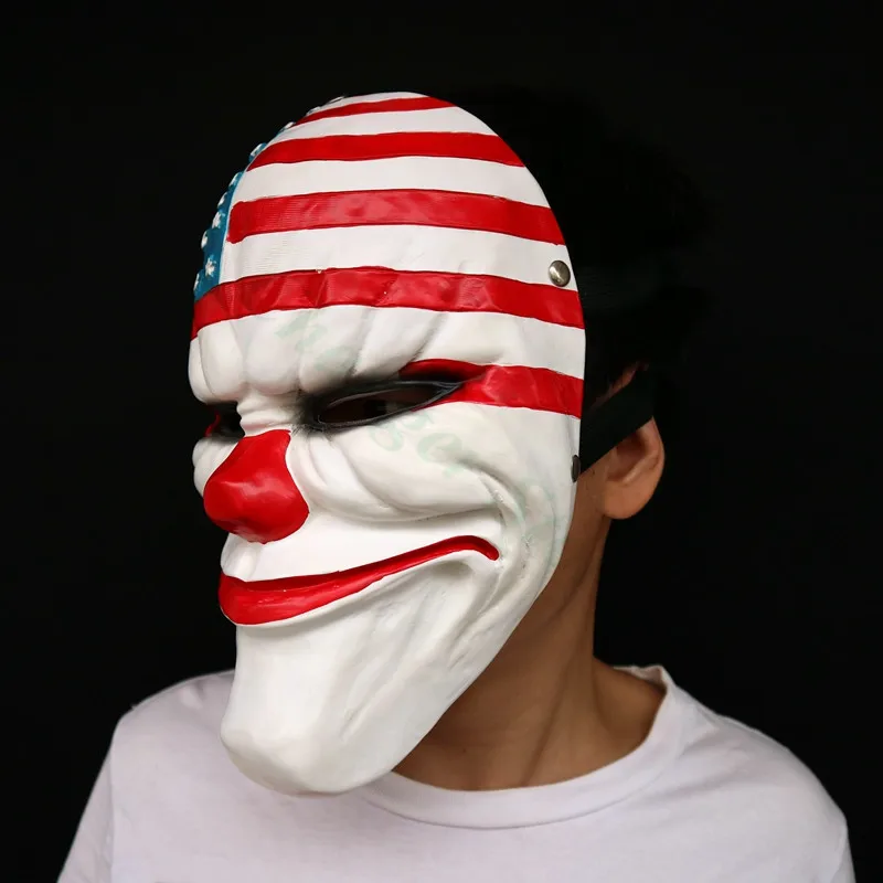 Payday 2 маска The Heist Dallas полимерный шлем Косплей Хэллоуин ужас клоун вечерние