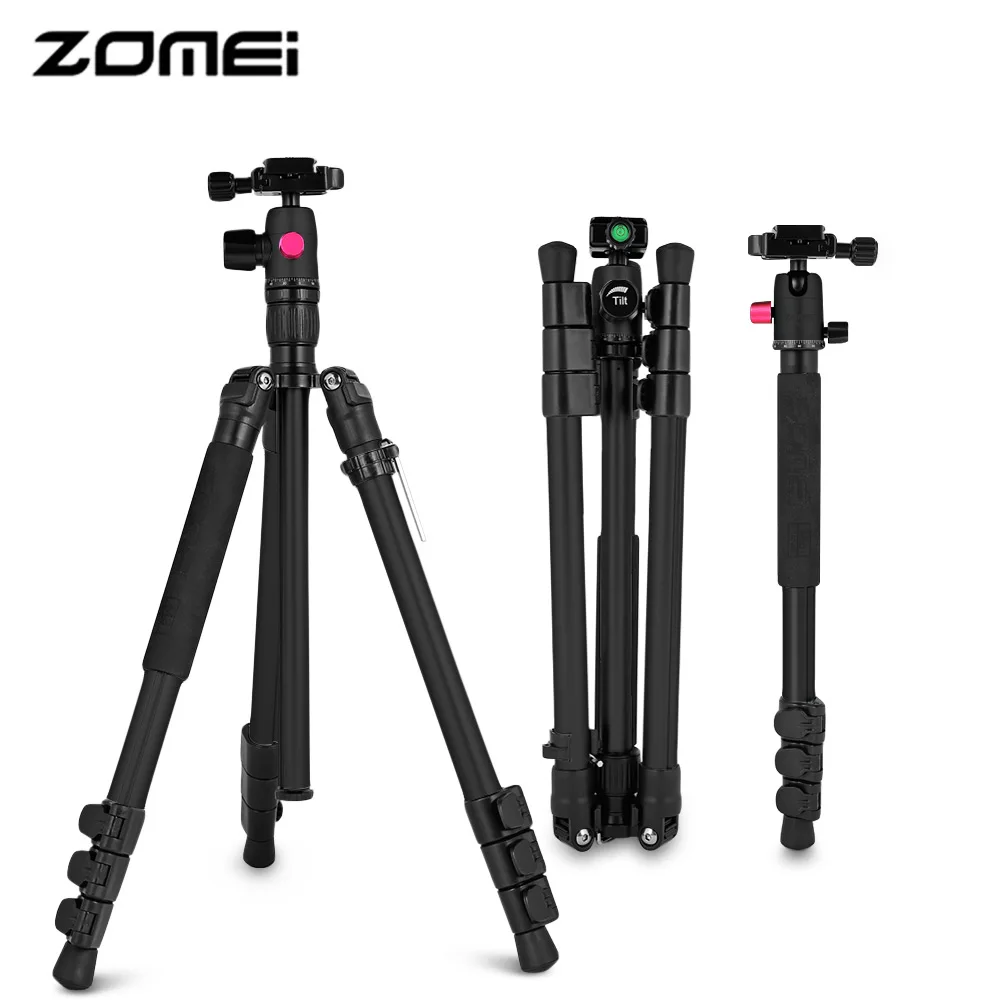 Portable Professional Zomei M3 Lightweight Aluminum Travel Portable Tripod with Monopod Function
