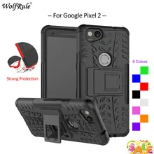 For Cover Google Pixel 2 Case WolfRule TPU & PC Holder Armor Bumper Protective Back Phone Case For Google Pixel 2 Cover 5'' 0 3mm ultrathin protective plastic back case for google nexus 5 translucent white