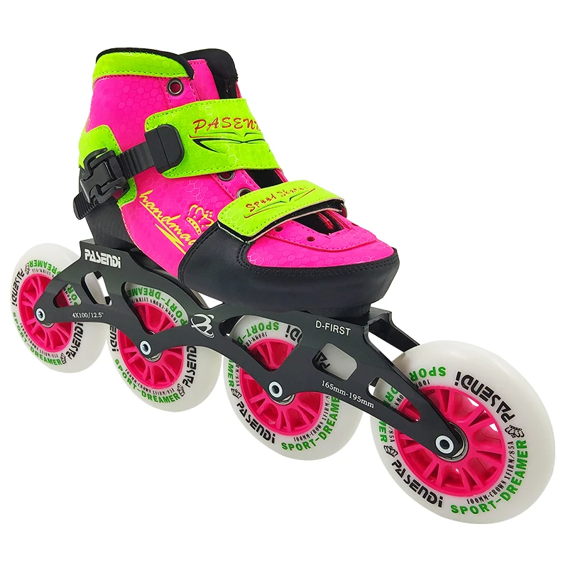 nuevas botas de patinaje de velocidad para nivienos 4x90 или 4x100 montura ajustable patines para hombres y mujeres patine prof