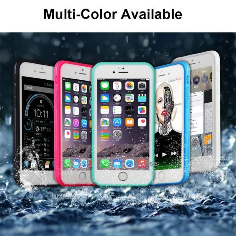 case for iphone se Waterproof ShockProof Dirt Proof Case Full Cover For iPhone XS Max XR X 6S 7 8 Plus  Anti-knock TPU Case for iPhone 8 8 Plus iphone se silicone case