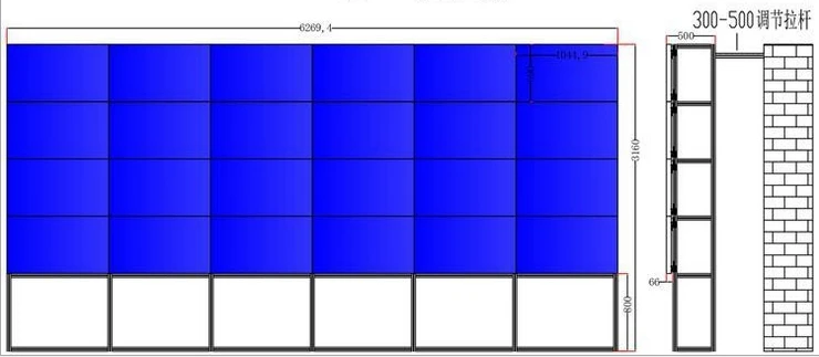 Яркость 700 нит 4K full HD дисплей ТВ Панель 46 47 55 дюймов DID full tft hd lcd видеостена