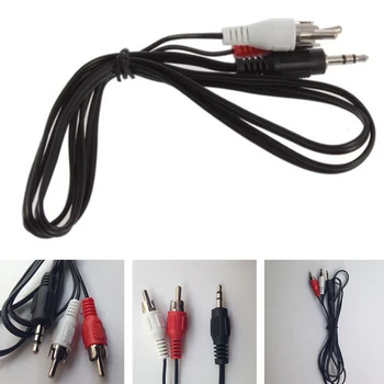 

3.5mm 1/8" Jack Mini plug TO 2 Male Stereo Phono Audio Speaker Adapter CABLE