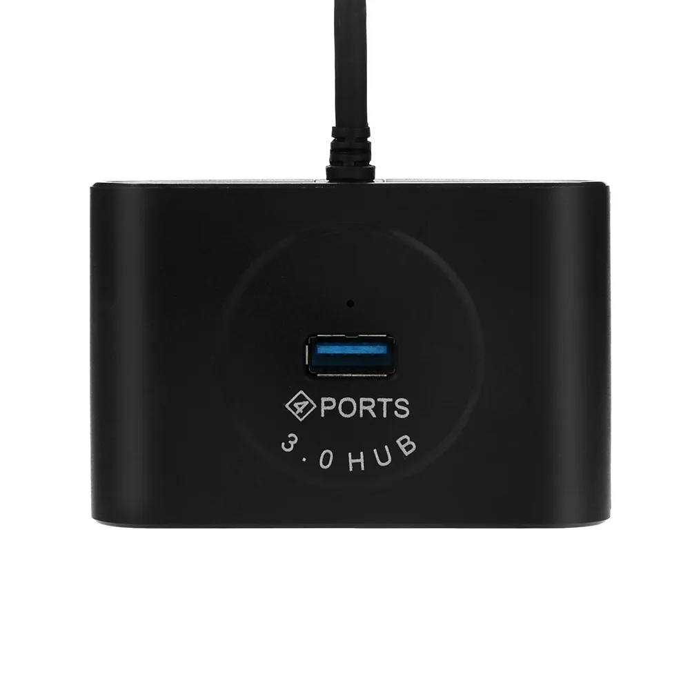 Usb-концентраторы супер Скорость внешний 4 Порты и разъёмы со встроенным Usb кабель сплиттер с разъемом Micro-USB Интерфейс для ПК подключи и играй 66